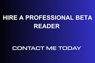 beta read your non fiction ya fantasy romance manuscript