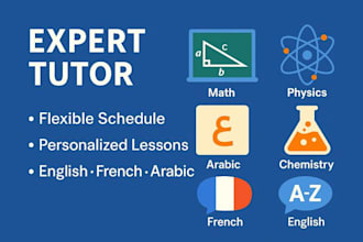 math physics chemistry and language tutor for students