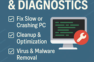 help you fix PC problems, do diagnostics and basic tech support