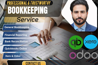 do setup, clean up, bookkeeping and accounting in xero, quickbooks and odoo
