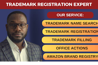 help with trademark registration and search in USA, UK, eu, or canada