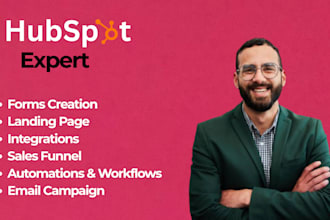 hubspot CRM expert, hubspot automation, hubspot landing page, email campaign