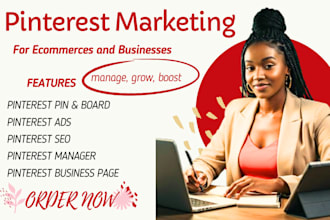 be your pinterest marketing manager, SEO, pins,  post, board and ads setup