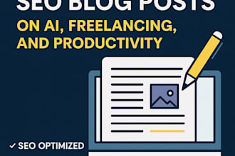 write seo blog posts on ai, freelancing, or productivity