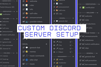 setup your discord server according to your needs