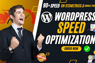 do wordpress website speed optimization, improve page speed