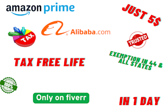 help you to get tax exemptions on amazon and alibaba