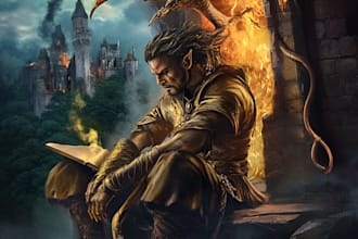 design stunning fantasy book cover art book design