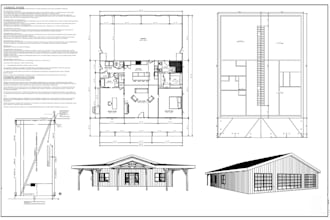 architect of city permit blueprints, adu, mep, framing plan construction drawing