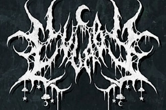 design a brutal death metal logo in my unique style