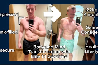 transform your body and mind with elite 1 to 1 online coaching