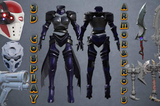 cosplay 3d props armor weapon helmet mask 3d cosplay armor maker model 3d prints