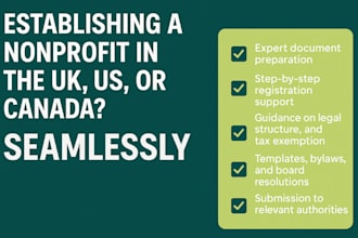 register uk, us 501c3 cio charity canada nonprofit company registration