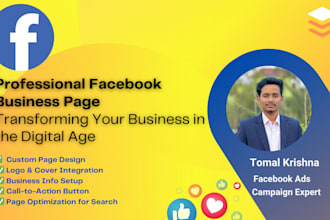 create a professional facebook business page with an impressive setup