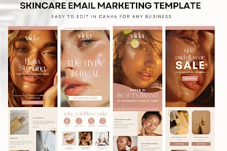 design klaviyo, mailerlite, brevo, mailchimp email marketing template newsletter