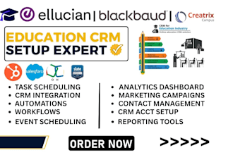 setup education crm salesforce cloud hubspot ellucian slate zoho creatrix