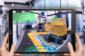 develop ar augmented reality app vr virtual reality app vuforia arcore unity3d