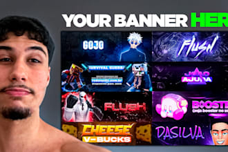 make an amazing banner for your twitch and youtube
