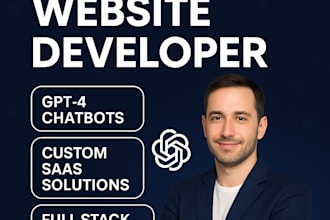 develop ai website, ai mobile app, ai saas website, ai chatbot ai software