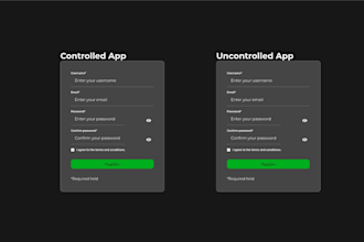 develop a responsive and modern website using HTML CSS javascript and react
