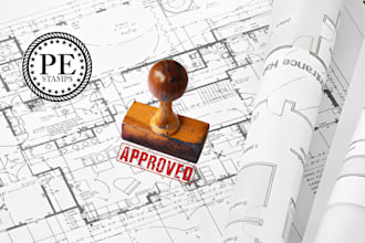 licensed architect structural engineering pe stamp in illinois new york texas