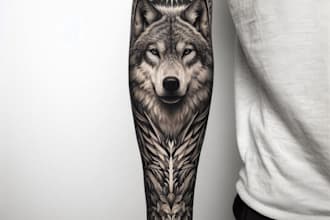 create a full sleeve realistic tattoo design from your idea