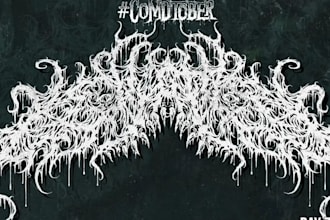 draw heavy metal, black metal, death metal font band logo