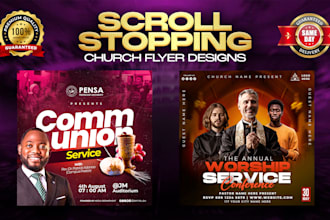 do creative event flyer design, church flyer design