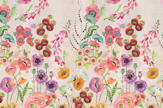 design seamless textile pattern and prints
