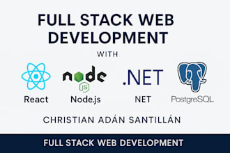 develop a full stack web app using react, nodejs and postgresql