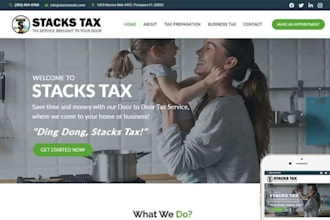 build tax website income tax website finance website bookkeeping website
