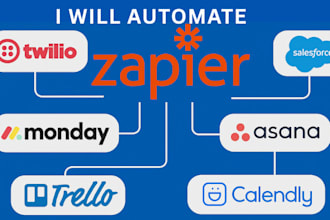 automate zapier with twilio slack salesforce monday com asana trello calendly