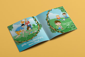 illustrate 3d bible themed children story book illustration, KDP christian book