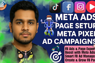 setup facebook ig business pages, run ads, fix meta issues, and manage promotion