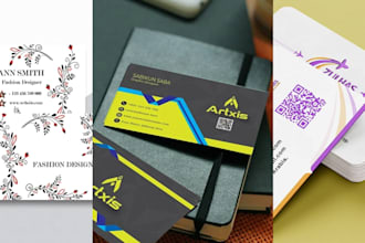design post card business card with qr code luxury business card, visiting card