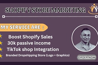 get you organic 30k passive income tiktok shop sales shopify ecommerce marketing