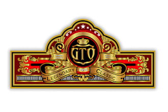 design creative cigar brand, label, and box logo