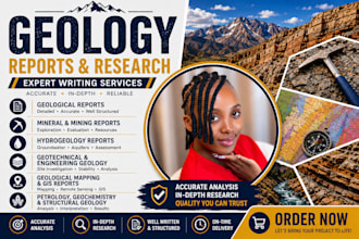 provide expert geology writing and geological analysis