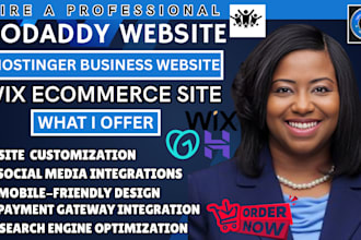 design godaddy ecommerce website hostinger website, godaddy website redesign wix