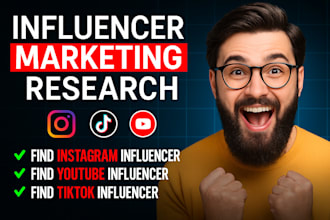 find top tiktok, youtube, instagram influencers with email list