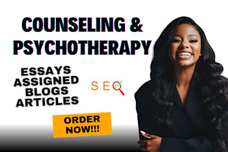 write creative seo counseling and psychotherapy content