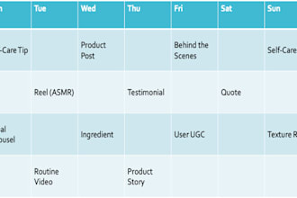 create a social media content plan tailored to your brand