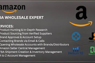 be your amazon fba consultant and amazon virtual assistant, set up amazon store