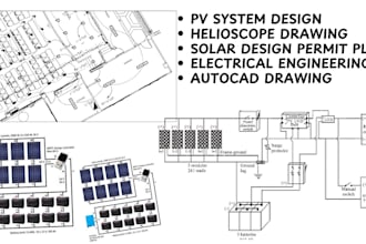 solar power pv system design energy plan permit electrical engineering drawing