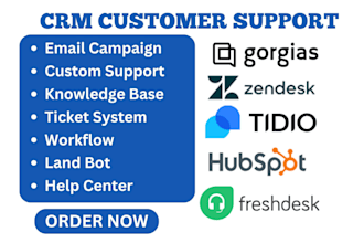be your customer support gorgias zendesk tidio ai chatbot hubspot zoho crm setup