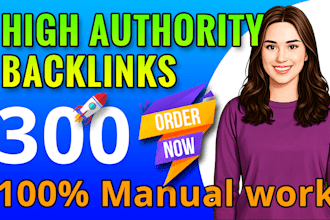300 high authority profiles link SEO link building