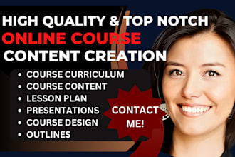 structure your course with a detailed curriculum and lesson plan