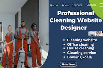 design cleaning service website house cleaning office cleaning booking koala SEO