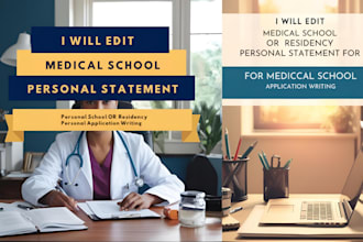 edit medical school or residency personal statement medical school application