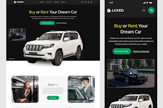 build car detailing website, car wash, auto detailing website, car dealership